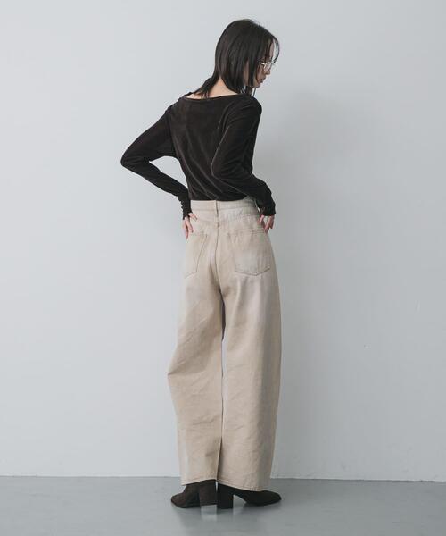 SENSE OF PLACE by URBAN RESEARCH（センスオブプレイスバイアーバンリサーチ）の「ベロアドレープトップ（その他トップス・レディース・ブラウン/キャメル/アイボリー・ONE）」の14枚目の写真