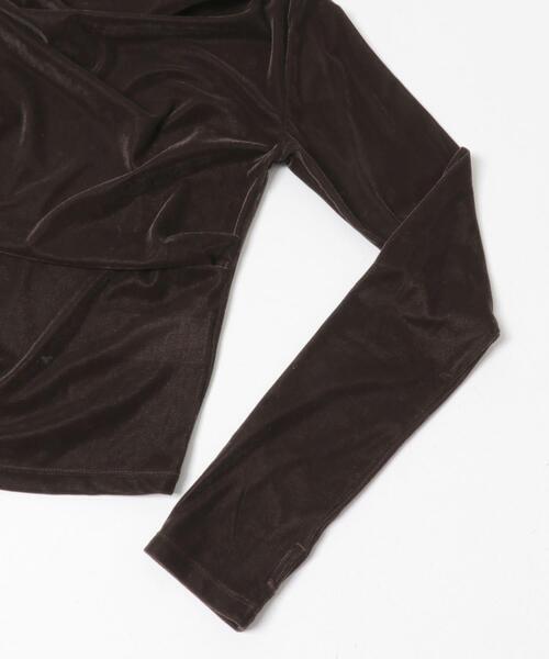 SENSE OF PLACE by URBAN RESEARCH（センスオブプレイスバイアーバンリサーチ）の「ベロアドレープトップ（その他トップス・レディース・ブラウン/キャメル/アイボリー・ONE）」の16枚目の写真