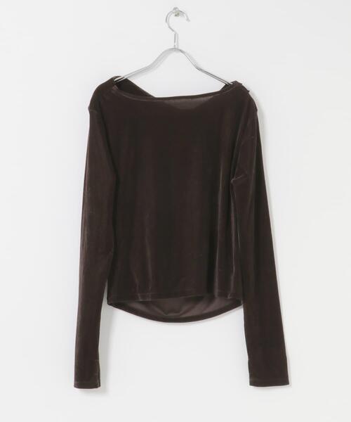 SENSE OF PLACE by URBAN RESEARCH（センスオブプレイスバイアーバンリサーチ）の「ベロアドレープトップ（その他トップス・レディース・ブラウン/キャメル/アイボリー・ONE）」の17枚目の写真