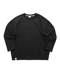 A NOTHING（アナッシング）の「HEAVY-TERRY BALLOON SWEAT BOX TEE (Black)（Tシャツ/カットソー）」
