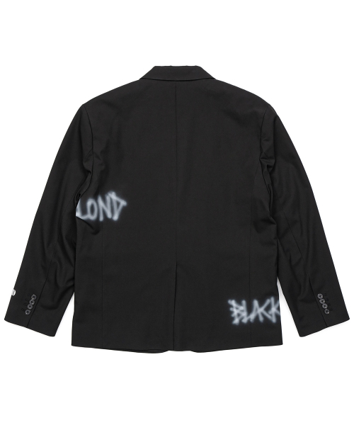 BLACK BLOND(ブラック ブロンド)の「ビビディグラフィティロゴピアスブレザー(ブラック)(テーラードジャケット・レディース・その他・MEDIUM/LARGE/X-LARGE)」の3枚目の写真