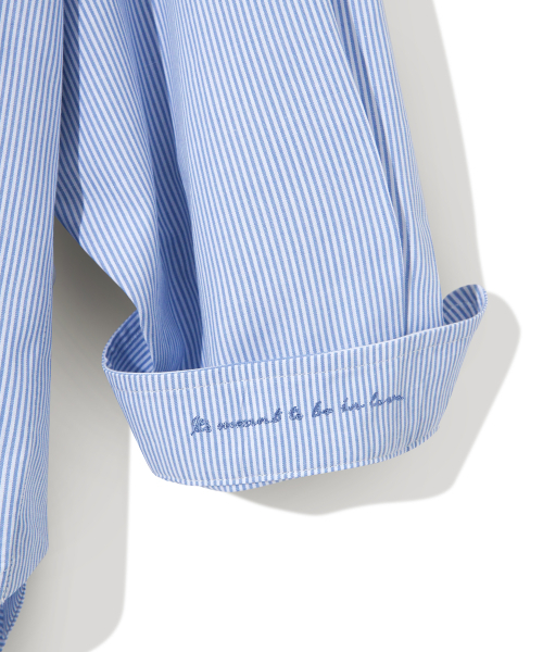 Diamond Layla(ダイアモンドレイラ)の「Side slit Stripe Cotton Shirt S139 Sky(シャツ/ブラウス・レディース・その他・LARGE/MEDIUM)」の5枚目の写真
