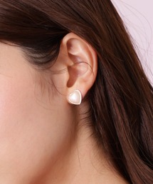 JILL by JILL STUART（ジルバイジルスチュアート）の「ピンクパールハートピアス（ネックレス）」