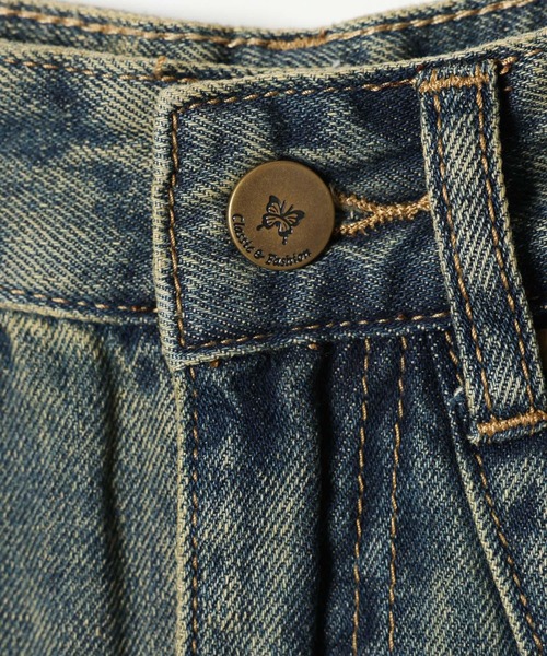 3.3 Field Trip （3.3フィールドトリップ）の「3.3 Field Trip／ヴィンテージライクティアードデニムスカート（デニムスカート・レディース・ブルー/ブラック・FREE）」の12枚目の写真