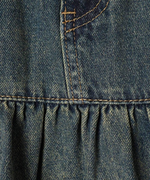3.3 Field Trip （3.3フィールドトリップ）の「3.3 Field Trip／ヴィンテージライクティアードデニムスカート（デニムスカート・レディース・ブルー/ブラック・FREE）」の16枚目の写真