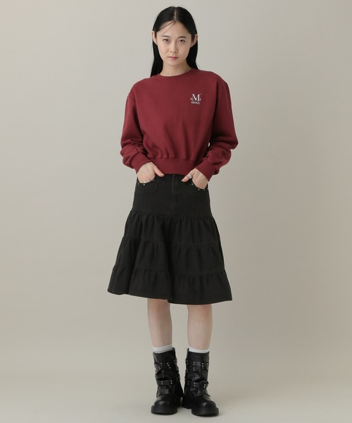 3.3 Field Trip （3.3フィールドトリップ）の「3.3 Field Trip／ヴィンテージライクティアードデニムスカート（デニムスカート・レディース・ブルー/ブラック・FREE）」の21枚目の写真