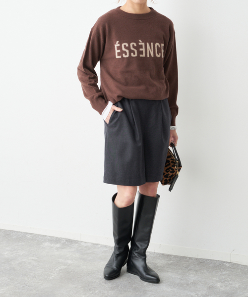 Spick & Span(スピックアンドスパン)の「《手洗い可》イージーキュロットパンツ(その他パンツ・レディース・ブラウン/チャコールグレー・36/38)」の9枚目の写真
