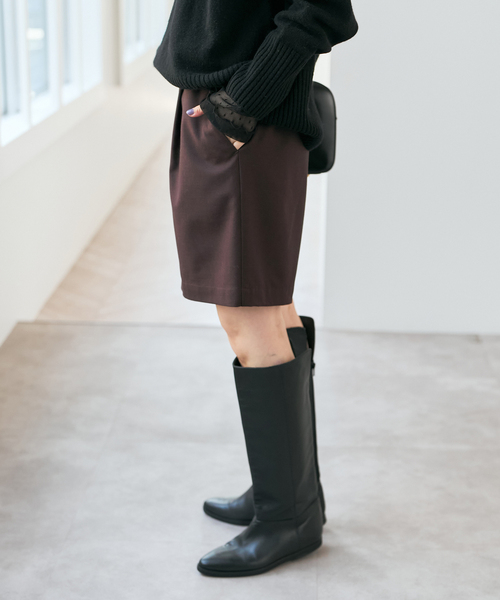 Spick & Span(スピックアンドスパン)の「《手洗い可》イージーキュロットパンツ(その他パンツ・レディース・ブラウン/チャコールグレー・36/38)」の12枚目の写真
