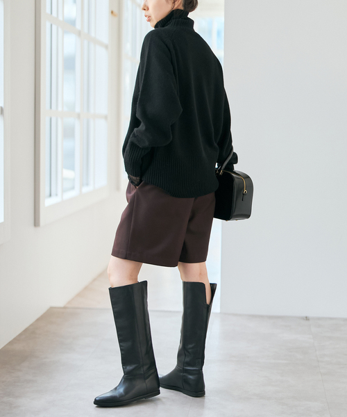 Spick & Span(スピックアンドスパン)の「《手洗い可》イージーキュロットパンツ(その他パンツ・レディース・ブラウン/チャコールグレー・36/38)」の14枚目の写真