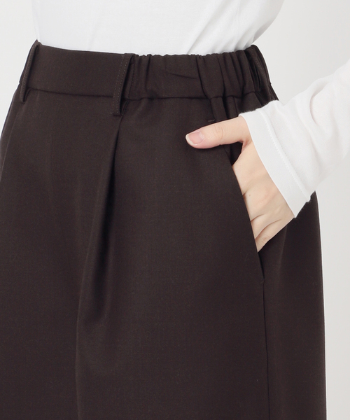 Spick & Span(スピックアンドスパン)の「《手洗い可》イージーキュロットパンツ(その他パンツ・レディース・ブラウン/チャコールグレー・36/38)」の22枚目の写真