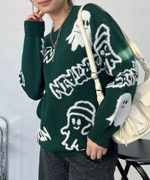 AS KNOW AS PLUS｜アズノゥアズプラスのニット/セーター（グリーン