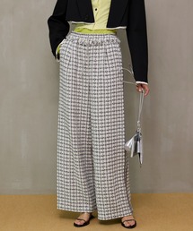 Side-Lined Tweed Easy Pants/サイドラインツイードイージーパンツ