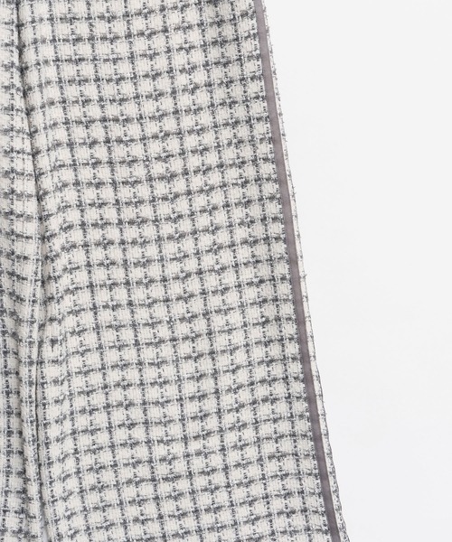 Side-Lined Tweed Easy Pants/サイドラインツイードイージーパンツ