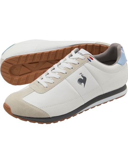 le coq sportif(ルコックスポルティフ)の「le coq sportif/ルコックスポルティフ ベルシー 軽量・消臭シューズ(スニーカー・メンズ・ホワイト×ブルー/ホワイト×ネイビー・24.5cm/24.0cm/23.5cm/23.0cm/27.5cm/27.0cm/26.5cm/26.0cm/25.5cm/25.0cm)」の1枚目の写真