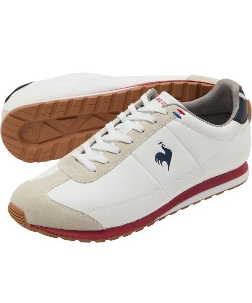le coq sportif(ルコックスポルティフ)の「le coq sportif/ルコックスポルティフ ベルシー 軽量・消臭シューズ(スニーカー・メンズ・ホワイト×ブルー/ホワイト×ネイビー・24.5cm/24.0cm/23.5cm/23.0cm/27.5cm/27.0cm/26.5cm/26.0cm/25.5cm/25.0cm)」の2枚目の写真