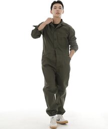 SAINTCREW（セントクルー）の「センスワーカー テーパードジョガージャンプスーツ SWT-503J カーキ（つなぎ/オールインワン）」