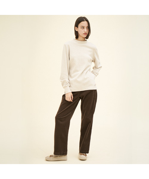CHIQUITA(チキータ)の「ハーフタートルスウェットシャツ(コットンナッピング)オートミール244603SOT(Tシャツ/カットソー・レディース・その他・SMALL/MEDIUM)」の4枚目の写真