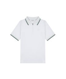 NITINA（ニティナ）の「Zip-up collar T-shirt WH (MAN)（ポロシャツ）」