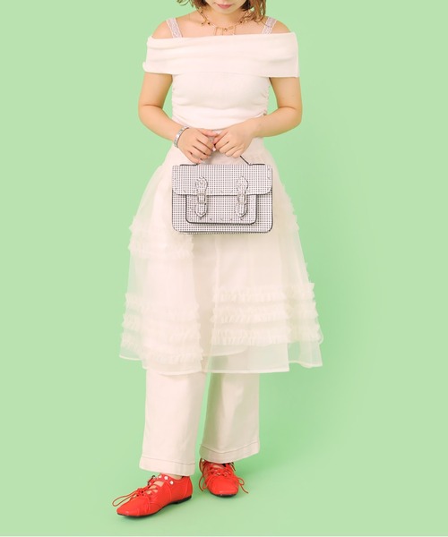 Casselini(キャセリーニ)の「Casselini(キャセリーニ)ギンガムサッチェルバッグ(ハンドバッグ・レディース・ピンク/ブラック・FREE)」の17枚目の写真