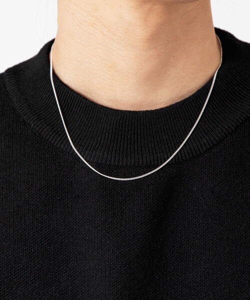 City Ambient Products（シティアンビエントプロダクツ）の「City Ambient Products: SILVER925 CURB CHAIN NECKLACE（ネックレス・メンズ・シルバー・ONE SIZE）」の2枚目の写真