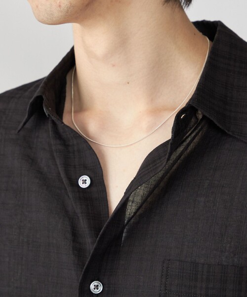 City Ambient Products（シティアンビエントプロダクツ）の「City Ambient Products: SILVER925 CURB CHAIN NECKLACE（ネックレス・メンズ・シルバー・ONE SIZE）」の3枚目の写真