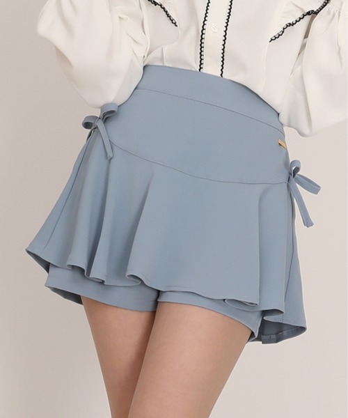 PINKHUNT(ピンクハント)の「PINKHUNT ペプラムティアードショートパンツ 1220K(その他パンツ・キッズ・ブルー/ブラック/ベビーピンク・120cm/130cm/140cm/150cm/160cm)」の2枚目の写真