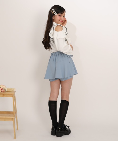 PINKHUNT(ピンクハント)の「PINKHUNT ペプラムティアードショートパンツ 1220K(その他パンツ・キッズ・ブルー/ブラック/ベビーピンク・120cm/130cm/140cm/150cm/160cm)」の18枚目の写真