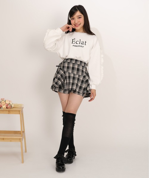 PINKHUNT(ピンクハント)の「PINKHUNT ペプラムティアードショートパンツ 1220K(その他パンツ・キッズ・ブルー/ブラック/ベビーピンク・120cm/130cm/140cm/150cm/160cm)」の8枚目の写真