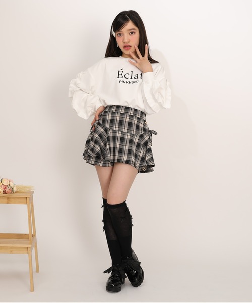 PINKHUNT(ピンクハント)の「PINKHUNT ペプラムティアードショートパンツ 1220K(その他パンツ・キッズ・ブルー/ブラック/ベビーピンク・120cm/130cm/140cm/150cm/160cm)」の9枚目の写真