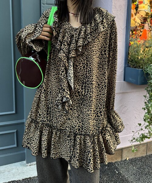 CIAOPANIC（チャオパニック）の「ラッフル付け襟SETチュニックブラウス（シャツ/ブラウス・レディース・ブラック/ホワイト/ブラウン・ONE SIZE）」の13枚目の写真