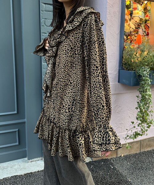 CIAOPANIC（チャオパニック）の「ラッフル付け襟SETチュニックブラウス（シャツ/ブラウス・レディース・ブラック/ホワイト/ブラウン・ONE SIZE）」の15枚目の写真