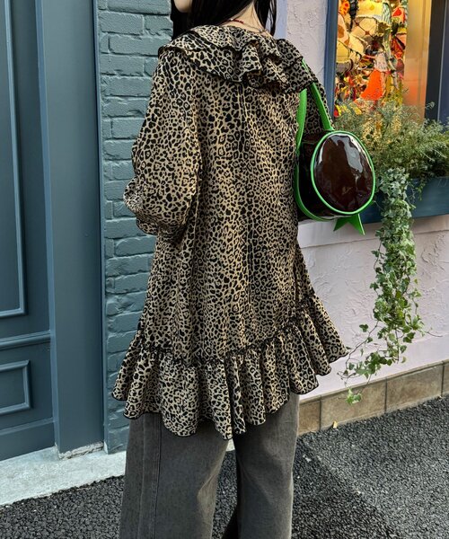 CIAOPANIC（チャオパニック）の「ラッフル付け襟SETチュニックブラウス（シャツ/ブラウス・レディース・ブラック/ホワイト/ブラウン・ONE SIZE）」の20枚目の写真