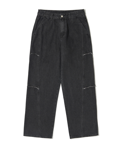 URBANDTYPE（アーバンディタイプ）の「カットオフポイントデニムパンツ_ブラック（デニムパンツ・レディース・その他・SMALL/MEDIUM/LARGE）」の4枚目の写真