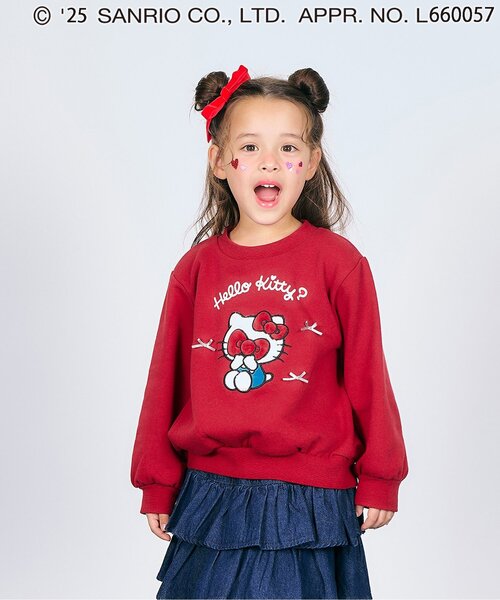 sanrio (산리오)의 「헬로 키티」어소트 트레이너 (스웨트) | 레드