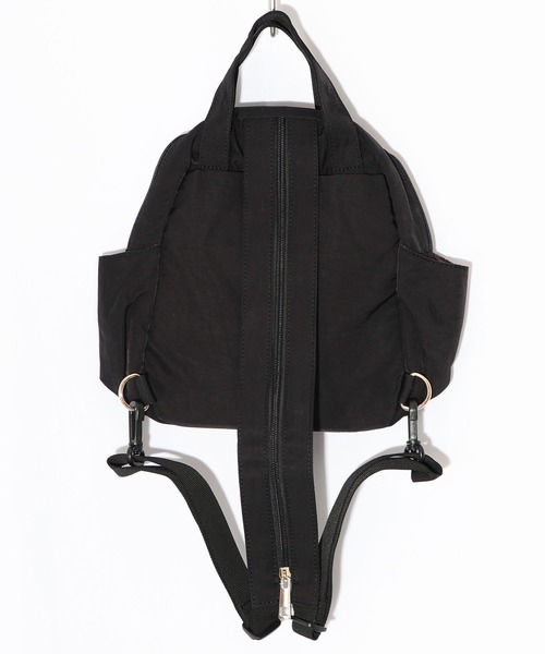 ScoLar（スカラー）の「653444：ネコ姉妹の秘密の花園柄 2wayミニリュック（バックパック/リュック・レディース・ブラック/パープル/ベージュ・FREE）」の12枚目の写真