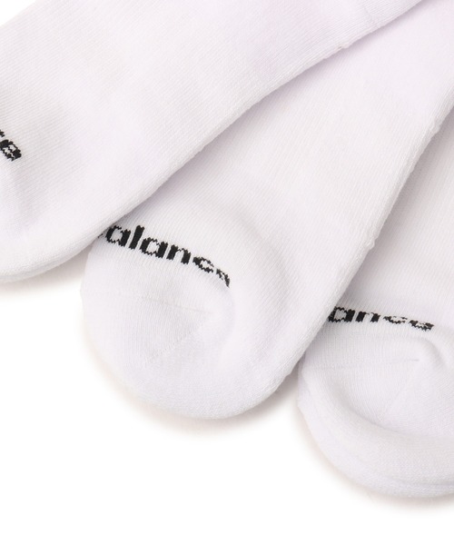 NEW BALANCE(ニューバランス)の「New Balance Everyday Stripe Mid Carf Socks 3 Pack / ニューバランス エブリディミッドカーフ3パック(ソックス/靴下・レディース・ホワイト・S/M/L)」の6枚目の写真