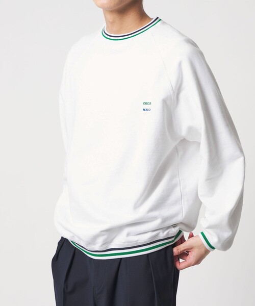 DISCUS ATHLETIC(ディスカス アスレチック)の「【別注】<DISCUS ATHLETIC×CITEN>ラインリブスウェット(スウェット・メンズ・ホワイト/グレー系・M/L)」の3枚目の写真