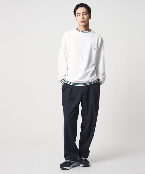 DISCUS ATHLETIC(ディスカス アスレチック)の「【別注】<DISCUS ATHLETIC×CITEN>ラインリブスウェット(スウェット・メンズ・ホワイト/グレー系・M/L)」の4枚目の写真