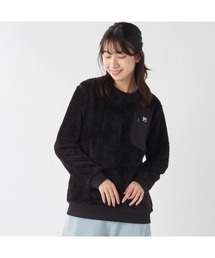 FILA フィラ 胸ポケット付き プルオーバー シャギー フリース