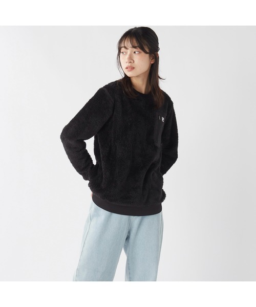 FILA（フィラ）の「FILA フィラ 胸ポケット付き プルオーバー シャギー フリース（その他トップス・レディース・オフホワイト/ブラック/キャメル/ネイビー・L/LL/M）」の11枚目の写真