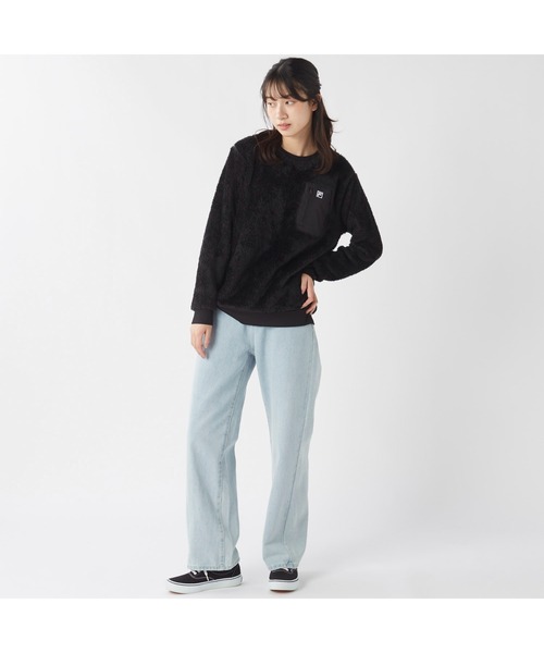 FILA（フィラ）の「FILA フィラ 胸ポケット付き プルオーバー シャギー フリース（その他トップス・レディース・オフホワイト/ブラック/キャメル/ネイビー・L/LL/M）」の13枚目の写真