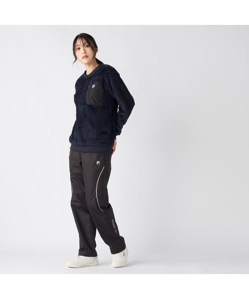 FILA（フィラ）の「FILA フィラ 胸ポケット付き プルオーバー シャギー フリース（その他トップス・レディース・オフホワイト/ブラック/キャメル/ネイビー・L/LL/M）」の17枚目の写真