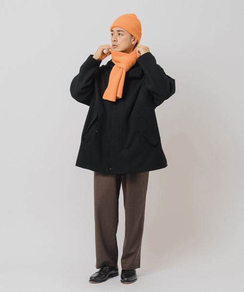 EDIFICE（エディフィス）の「MACKIE( マッキー)  for ED Clyde Scarf（マフラー・メンズ・ブラック系その他/パープル/ホワイト/オレンジ/イエロー・FREE）」の7枚目の写真