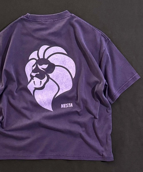NESTA BRAND（ネスタブランド）の「【NESTA BRAND/ネスタブランド】ピグメント加工 オーバーサイズ Tシャツ（Tシャツ/カットソー・キッズ・ブラック/グレー系その他/ダークグリーン/チャコール/ネイビー/パープル・110/120/130/140/150/160）」の6枚目の写真