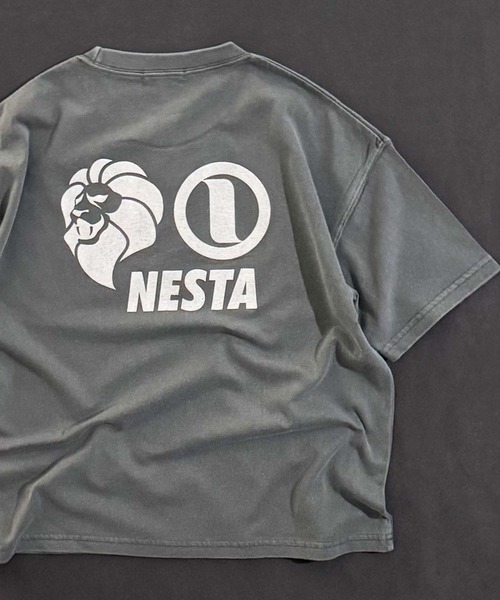 NESTA BRAND（ネスタブランド）の「【NESTA BRAND/ネスタブランド】ピグメント加工 オーバーサイズ Tシャツ（Tシャツ/カットソー・キッズ・ブラック/グレー系その他/ダークグリーン/チャコール/ネイビー/パープル・110/120/130/140/150/160）」の3枚目の写真