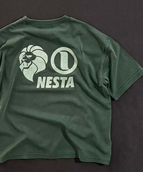 NESTA BRAND（ネスタブランド）の「【NESTA BRAND/ネスタブランド】ピグメント加工 オーバーサイズ Tシャツ（Tシャツ/カットソー・キッズ・ブラック/グレー系その他/ダークグリーン/チャコール/ネイビー/パープル・110/120/130/140/150/160）」の4枚目の写真