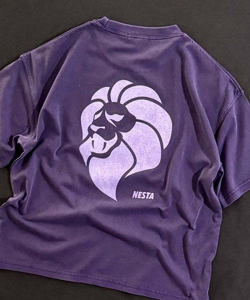 NESTA BRAND（ネスタブランド）の「【NESTA BRAND/ネスタブランド】ピグメント加工 オーバーサイズ Tシャツ（Tシャツ/カットソー・キッズ・ブラック/グレー系その他/ダークグリーン/チャコール/ネイビー/パープル・110/120/130/140/150/160）」の8枚目の写真