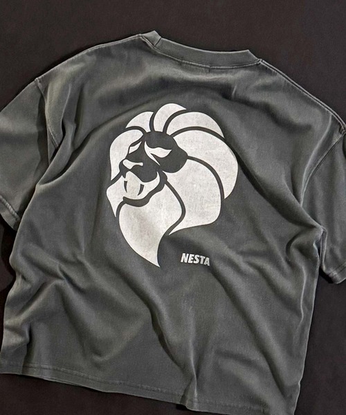 NESTA BRAND（ネスタブランド）の「【NESTA BRAND/ネスタブランド】ピグメント加工 オーバーサイズ Tシャツ（Tシャツ/カットソー・キッズ・ブラック/グレー系その他/ダークグリーン/チャコール/ネイビー/パープル・110/120/130/140/150/160）」の9枚目の写真