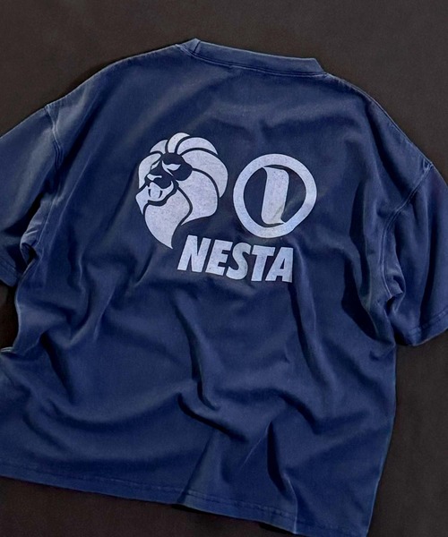 NESTA BRAND（ネスタブランド）の「【NESTA BRAND/ネスタブランド】ピグメント加工 オーバーサイズ Tシャツ（Tシャツ/カットソー・キッズ・ブラック/グレー系その他/ダークグリーン/チャコール/ネイビー/パープル・110/120/130/140/150/160）」の12枚目の写真