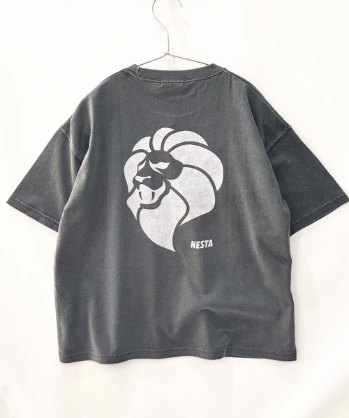 NESTA BRAND（ネスタブランド）の「【NESTA BRAND/ネスタブランド】ピグメント加工 オーバーサイズ Tシャツ（Tシャツ/カットソー・キッズ・ブラック/グレー系その他/ダークグリーン/チャコール/ネイビー/パープル・110/120/130/140/150/160）」の16枚目の写真